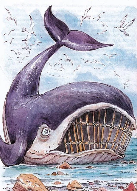 Как краб кита из беды выручил - Сахарнов С.В. читать бесплатно на m1r.ru