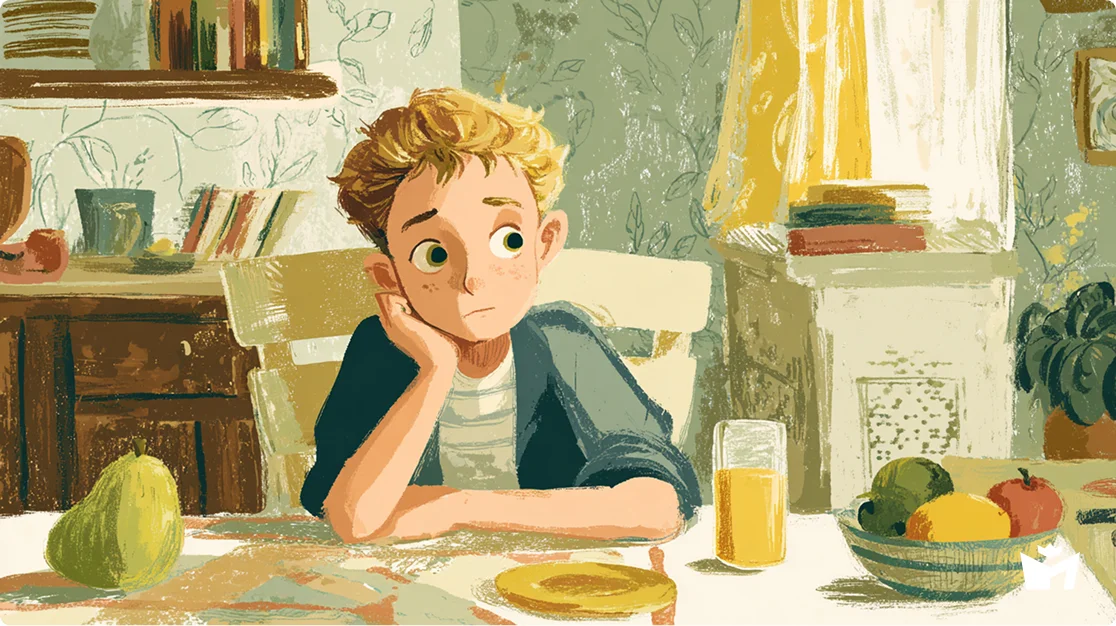 Арбузный переулок. Денис обедает