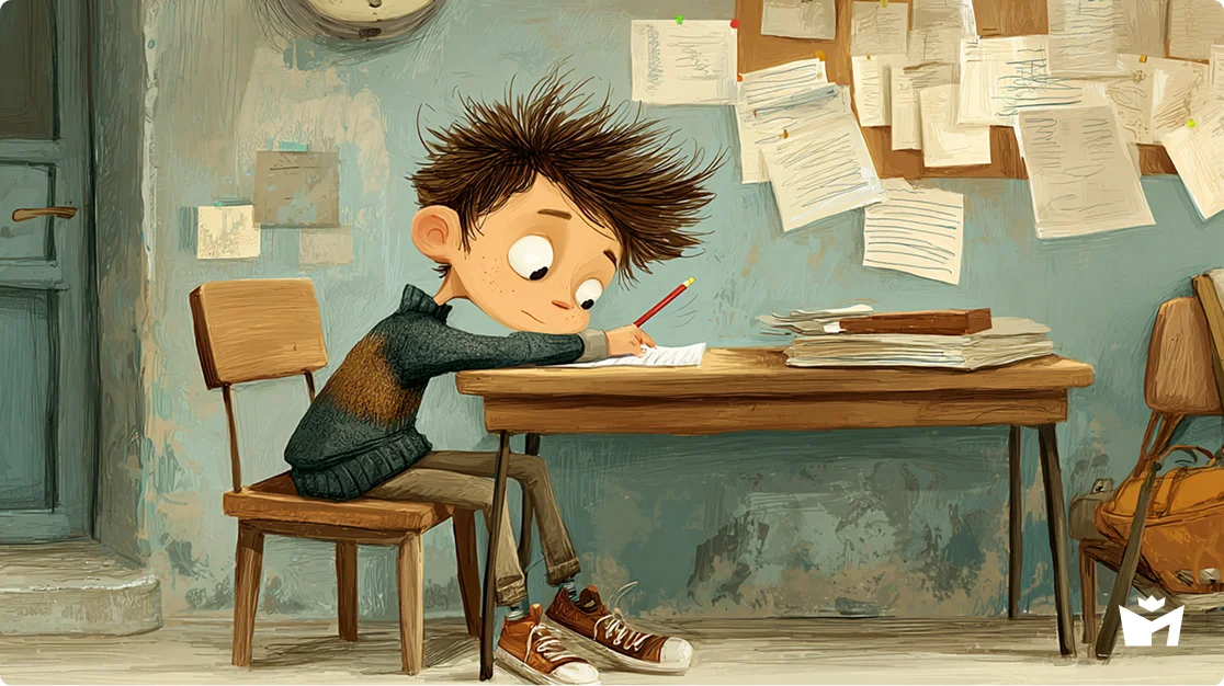 Фантомас. Денис пишет записку