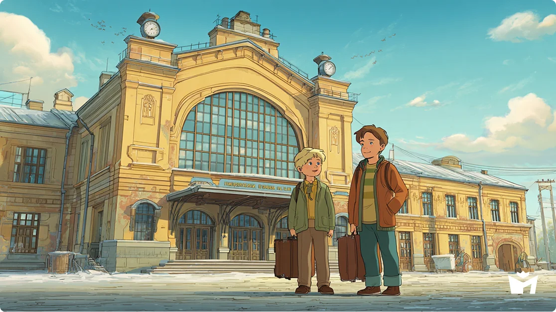 Как я гостил у дяди Миши. У вокзала