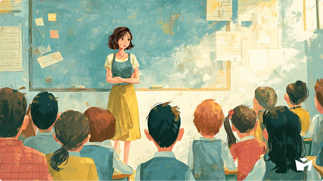 Кот в сапогах. Учитель говорит с детьми