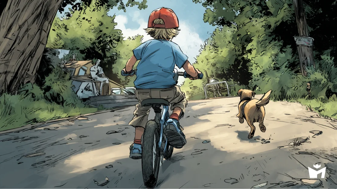 На садовой большое движение. Мальчик угнал велосипед