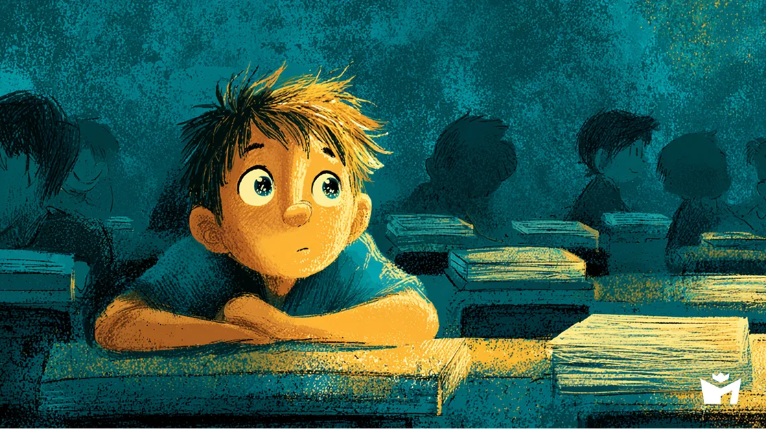 Старый мореход. Денис в школе на уроках