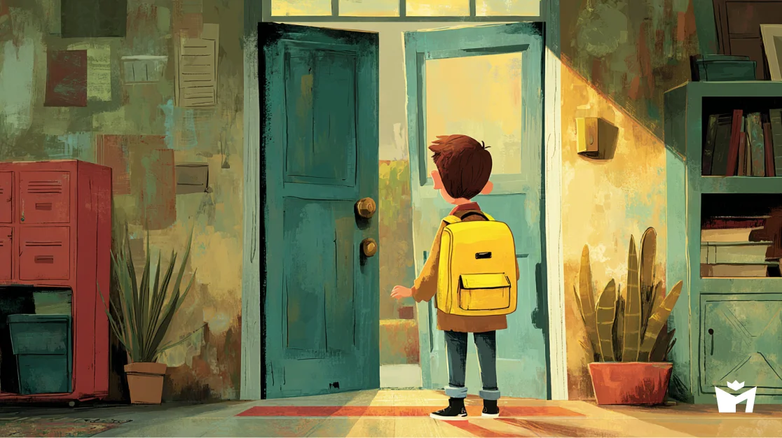 Здоровая мысль. Денис в коридоре