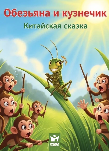 Обезьяна и кузнечик - Китайская сказка читать бесплатно на m1r.ru