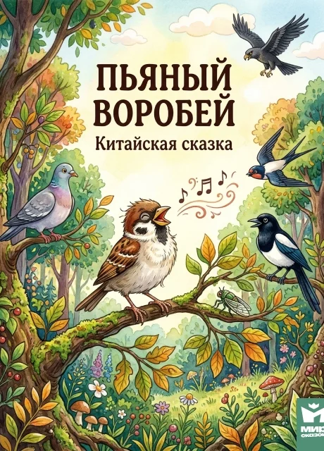 Пьяный воробей - Китайская сказка читать бесплатно на m1r.ru