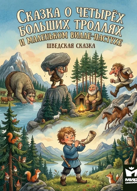 Сказка о четырёх больших троллях и маленьком Вилле-пастухе - Шведская сказка читать бесплатно на m1r.ru