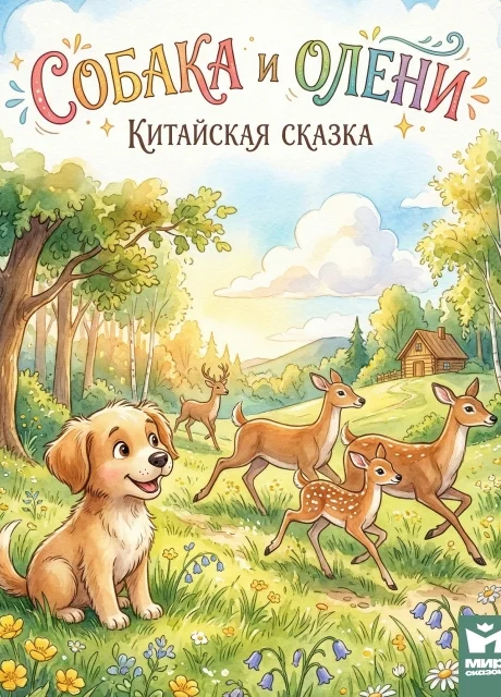 Собака и олени - Китайская сказка читать бесплатно на m1r.ru