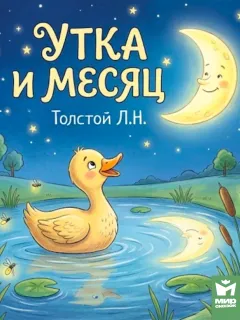Утка и месяц - басня Льва Толстого