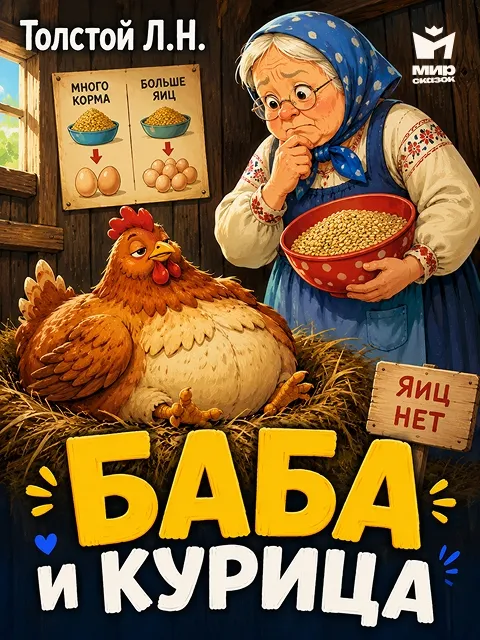 Баба и курица - басня Льва Толстого Баба и курица - басня Льва Толстого