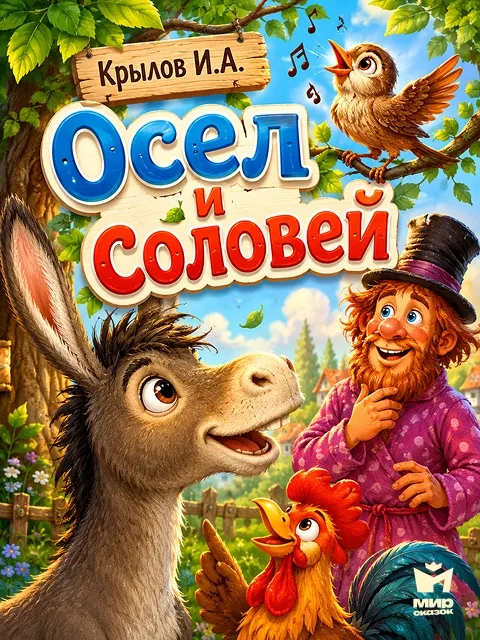 Осел и соловей - басня Крылова И.А. Осел и соловей - басня Крылова И.А.