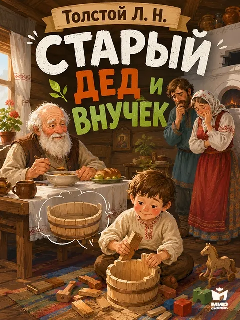 Старый дед и внучек - басня Льва Толстого