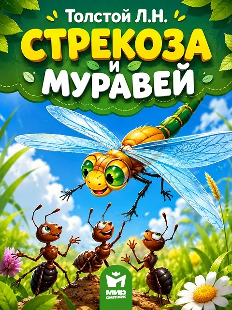 Стрекоза и муравей - басня Льва Толстого Стрекоза и муравей - басня Льва Толстого