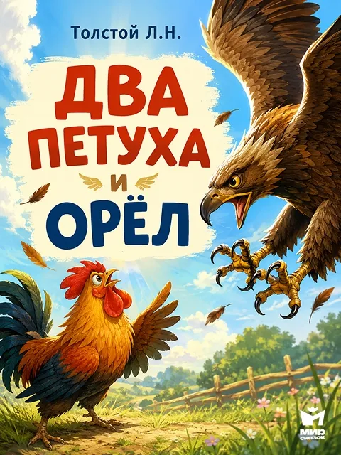 Два петуха и орёл — басня Льва Толстого