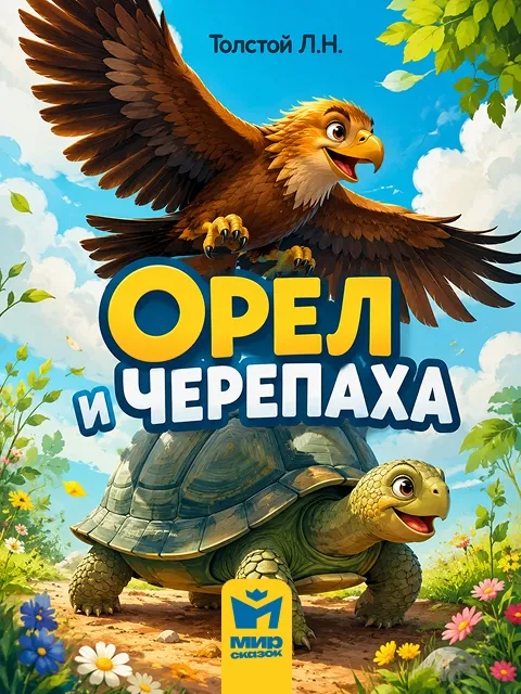 Черепаха и орел - басня Льва Толстого Черепаха и орел - басня Льва Толстого