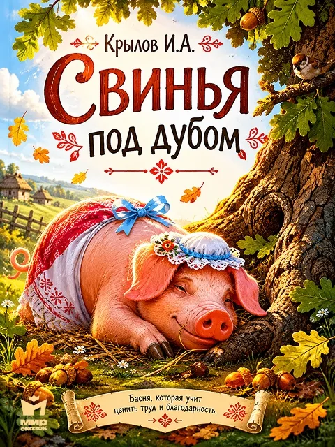 Свинья под дубом - басня Крылова И.А. Свинья под дубом - басня Крылова И.А.