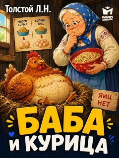 Баба и курица - басня Льва Толстого