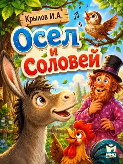 Осел и соловей - басня Крылова И.А.