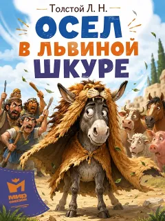Осел в львиной шкуре - басня Льва Толстого
