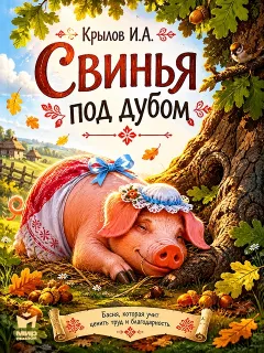 Свинья под дубом - басня Крылова И.А.