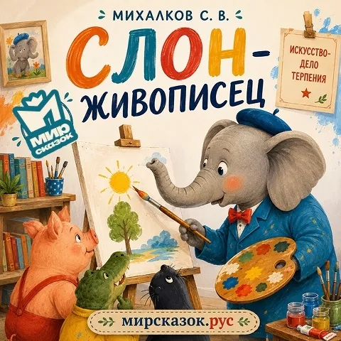 Слон-живописец - аудиобасня Михалкова С.В. Слон-живописец - аудиобасня Михалкова С.В.
