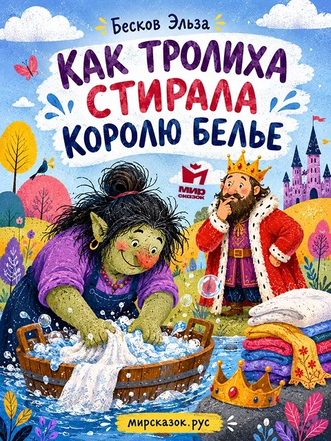 Как тролиха стирала королю белье, сказка Бесков Э.