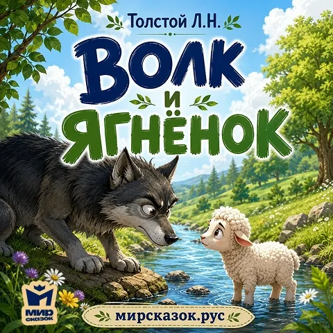 Волк и ягненок - аудиобасня Толстого Л.Н.