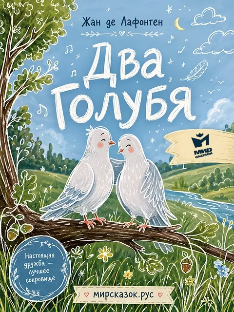 Два Голубя - басня Лафонтена Два Голубя - басня Лафонтена