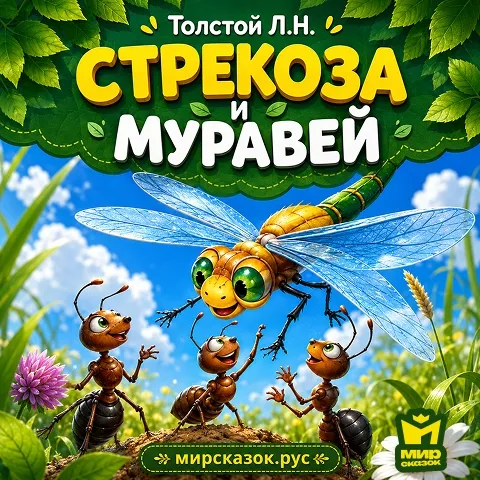 Стрекоза и муравей - аудиобасня Льва Толстого Стрекоза и муравей - аудиобасня Льва Толстого