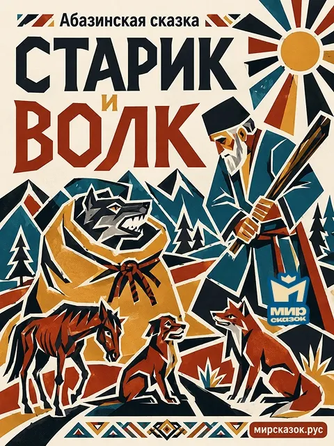 Старик и волк - Абазинская сказка