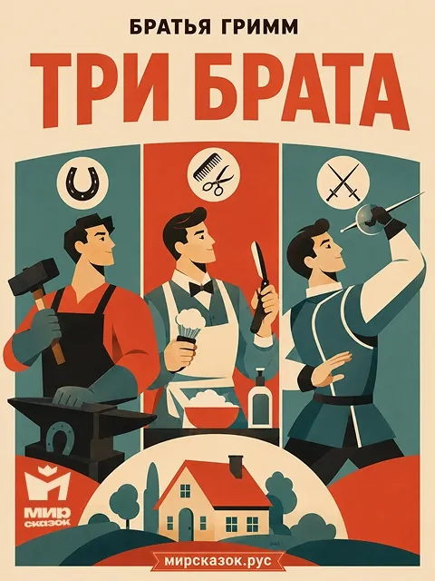 Три брата, сказка Братьев Гримм