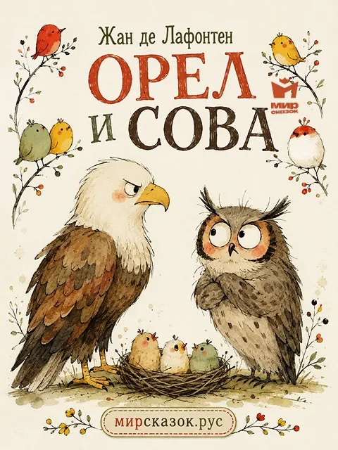 Орел и Сова - басня Лафонтена Орел и Сова - басня Лафонтена