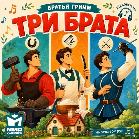 Три брата - аудиосказка Братьев Гримм Три брата - аудиосказка Братьев Гримм