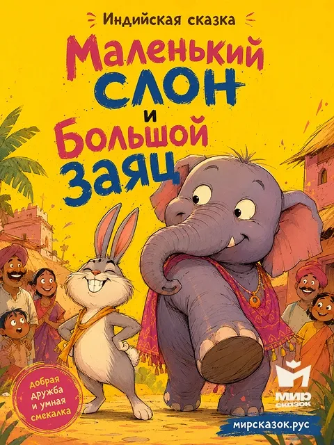 Маленький слон и большой заяц - Индийская сказка Маленький слон и большой заяц - Индийская сказка