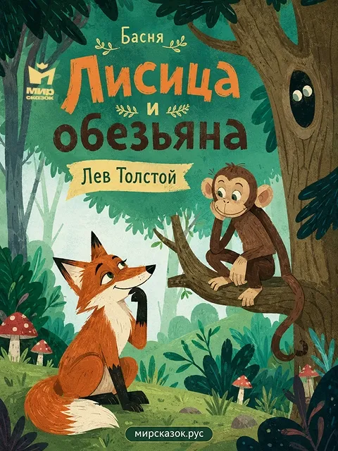 Лисица и обезьяна - басня Льва Толстого Лисица и обезьяна - басня Льва Толстого