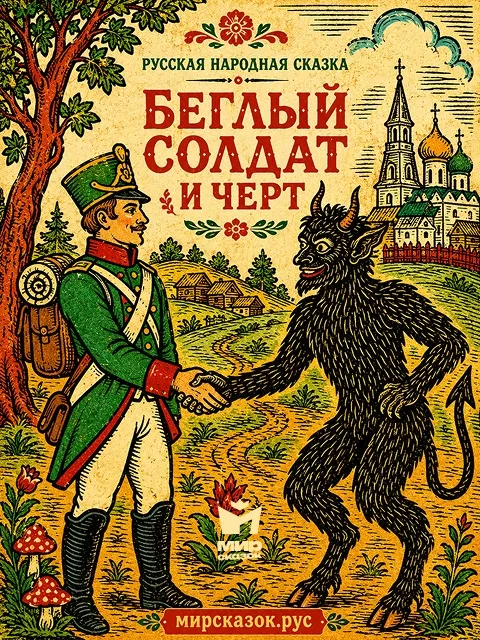 Беглый солдат и черт, Русская народная сказка Беглый солдат и черт, Русская народная сказка
