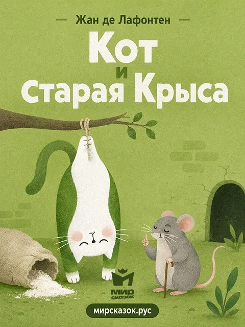 Кот и старая Крыса - басня Лафонтена