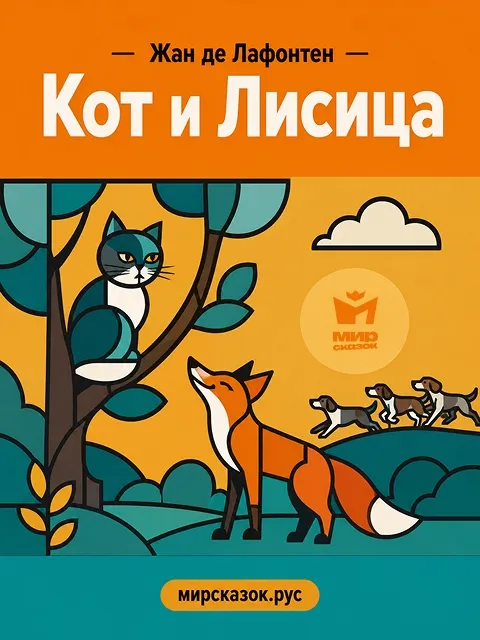 Кот и Лисица - басня Лафонтена Кот и Лисица - басня Лафонтена