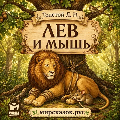 Лев и мышь - аудиобасня Льва Толстого