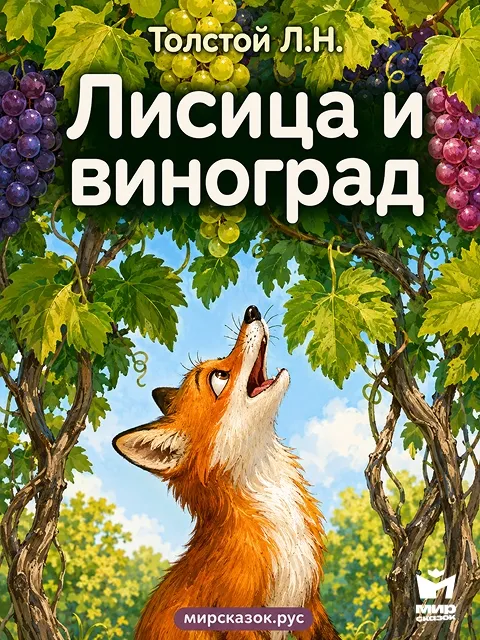 Лисица и виноград - басня Льва Толстого Лисица и виноград - басня Льва Толстого