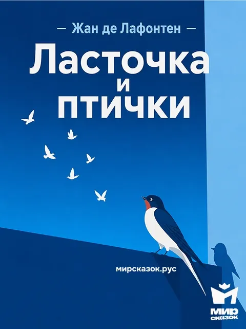 Ласточка и птички - басня Лафонтена