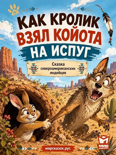 Как кролик взял койота на испуг - Американская сказка