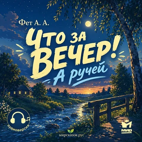 Что за вечер! А ручей — аудиостихи Фета А.А.