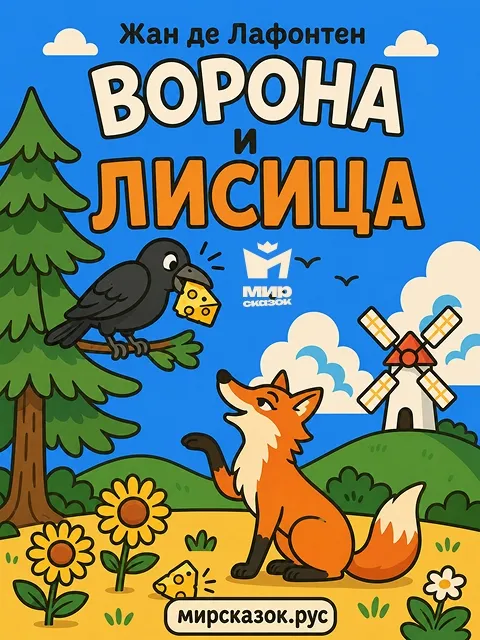 Ворона и Лисица - басня Лафонтена Ворона и Лисица - басня Лафонтена
