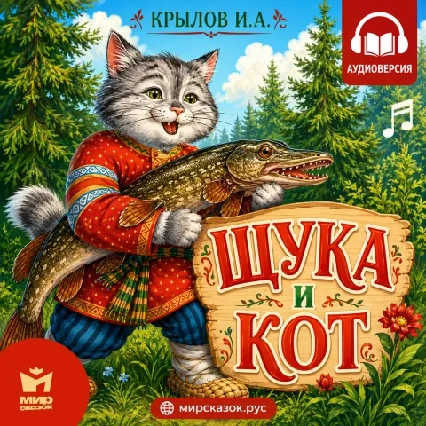 Щука и Кот - аудиобасня Крылова Щука и Кот - аудиобасня Крылова