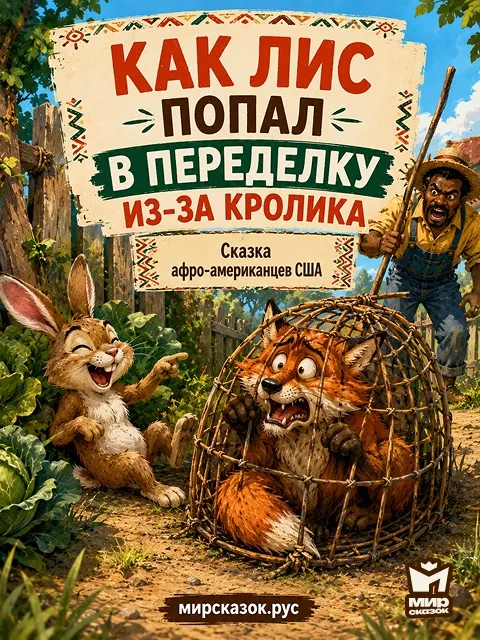 Как лис попал в переделку из-за кролика, Американская народная сказка Как лис попал в переделку из-за кролика, Американская народная сказка