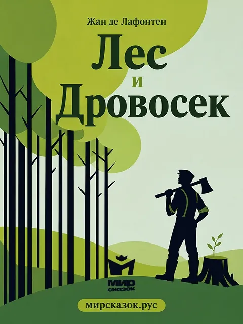 Лес и Дровосек - басня Лафонтена