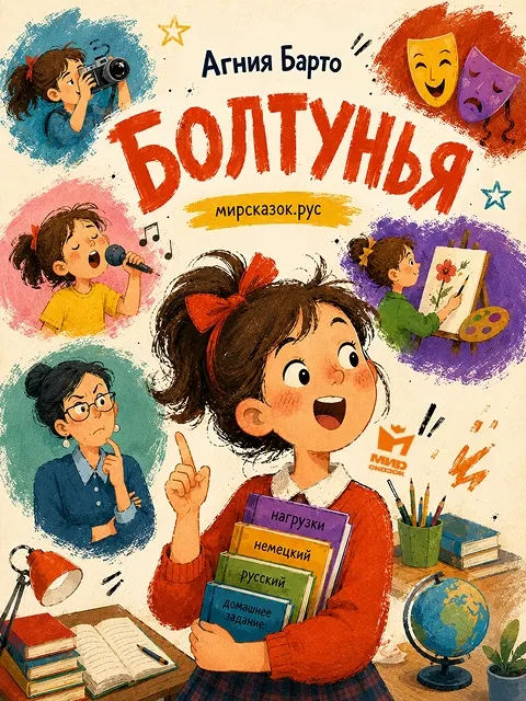 Болтунья, стихи Барто А.
