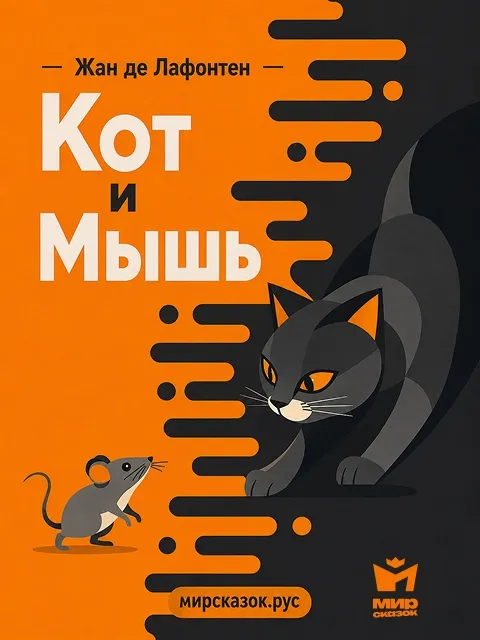 Кот и мышь - басня Лафонтена Кот и мышь - басня Лафонтена
