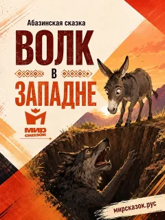 Волк в западне, Абазинская сказка